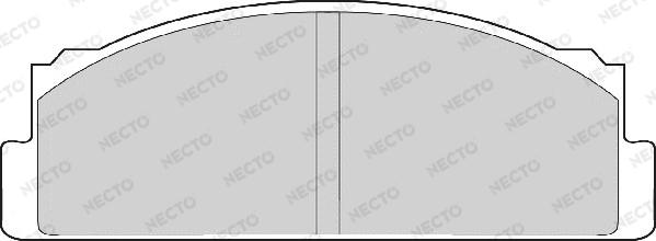 Necto FD607A - Тормозные колодки, дисковые, комплект autosila-amz.com