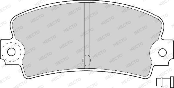 Necto FD614A - Тормозные колодки, дисковые, комплект autosila-amz.com