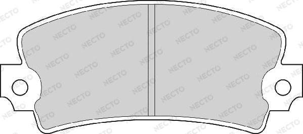 Necto FD6163A - Тормозные колодки, дисковые, комплект autosila-amz.com