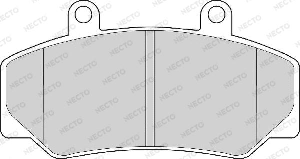 Necto FD6136A - Тормозные колодки, дисковые, комплект autosila-amz.com