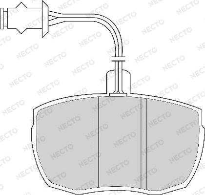 Necto FD6137A - Тормозные колодки, дисковые, комплект autosila-amz.com