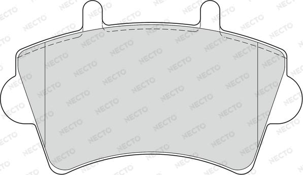 Necto FD6893V - Тормозные колодки, дисковые, комплект autosila-amz.com