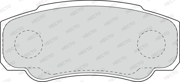Necto FD6897V - Тормозные колодки, дисковые, комплект autosila-amz.com