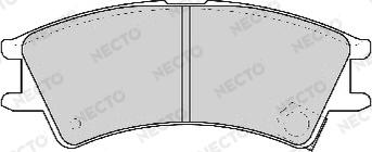 Necto FD6867A - Тормозные колодки, дисковые, комплект autosila-amz.com