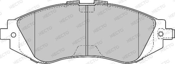 Necto FD6819A - Тормозные колодки, дисковые, комплект autosila-amz.com