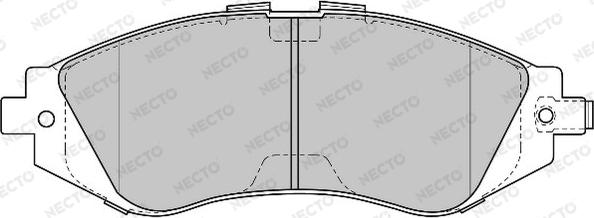 Necto FD6815A - Тормозные колодки, дисковые, комплект autosila-amz.com