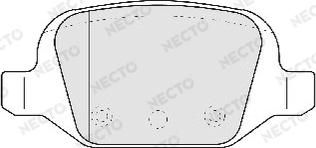 Necto FD6810A - Тормозные колодки, дисковые, комплект autosila-amz.com