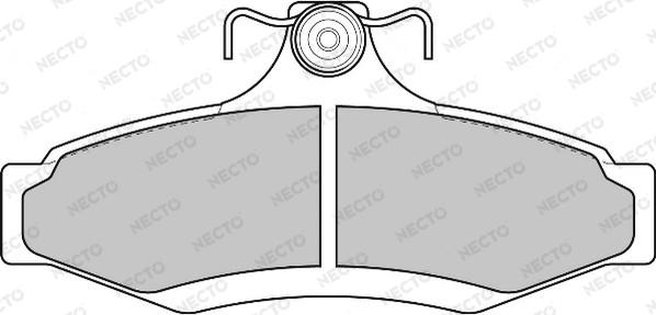 Necto FD6817A - Тормозные колодки, дисковые, комплект autosila-amz.com