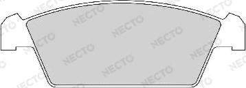 Necto FD6835A - Тормозные колодки, дисковые, комплект autosila-amz.com