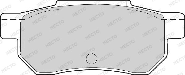 Necto FD6344A - Тормозные колодки, дисковые, комплект autosila-amz.com