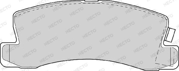 Necto FD6345A - Тормозные колодки, дисковые, комплект autosila-amz.com