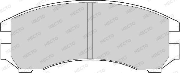 Necto FD6356A - Тормозные колодки, дисковые, комплект autosila-amz.com