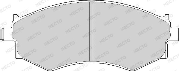Necto FD6358A - Тормозные колодки, дисковые, комплект autosila-amz.com