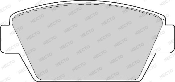 Necto FD6352A - Тормозные колодки, дисковые, комплект autosila-amz.com