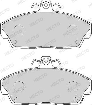 Necto FD6385A - Тормозные колодки, дисковые, комплект autosila-amz.com