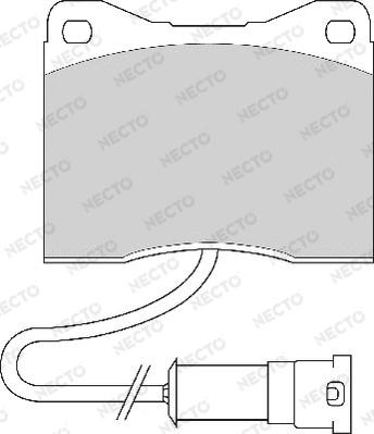 Necto FD6339A - Тормозные колодки, дисковые, комплект autosila-amz.com