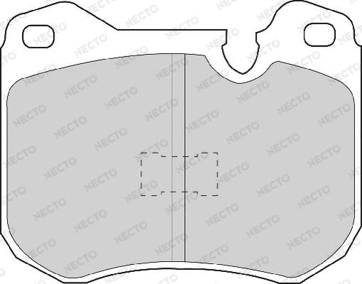 Necto FD6333A - Тормозные колодки, дисковые, комплект autosila-amz.com