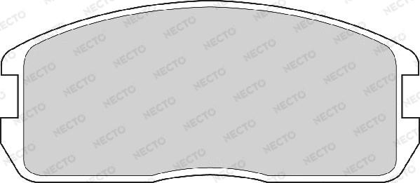 Necto FD6337A - Тормозные колодки, дисковые, комплект autosila-amz.com