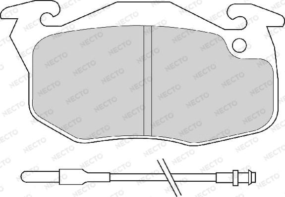 Necto FD6370A - Тормозные колодки, дисковые, комплект autosila-amz.com