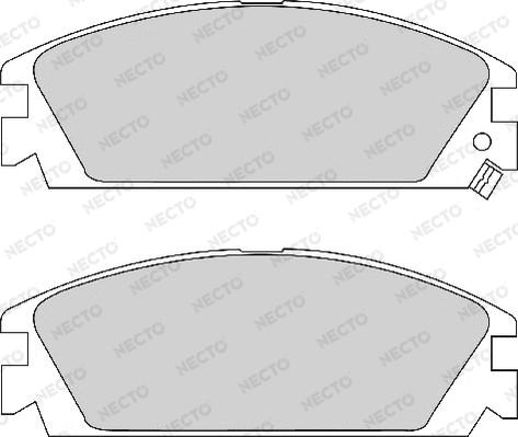 Necto FD6290A - Тормозные колодки, дисковые, комплект autosila-amz.com