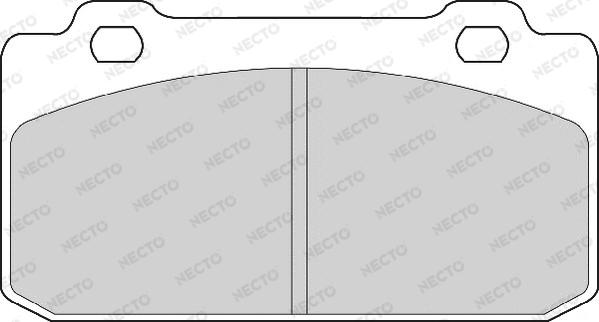 Necto FD6254A - Тормозные колодки, дисковые, комплект autosila-amz.com