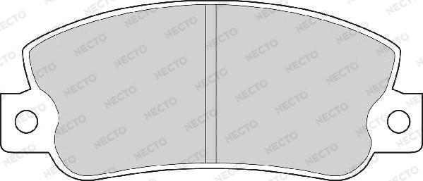 Necto FD6250A - Тормозные колодки, дисковые, комплект autosila-amz.com