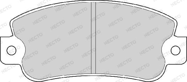 Necto FD6253A - Тормозные колодки, дисковые, комплект autosila-amz.com