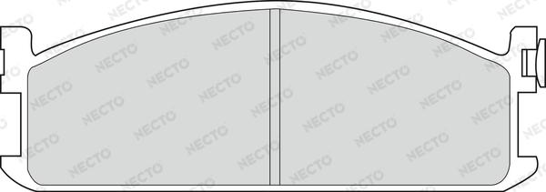 Necto FD6262V - Тормозные колодки, дисковые, комплект autosila-amz.com