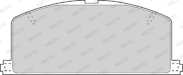 Necto FD6200A - Тормозные колодки, дисковые, комплект autosila-amz.com