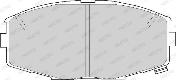 Necto FD6289A - Тормозные колодки, дисковые, комплект autosila-amz.com