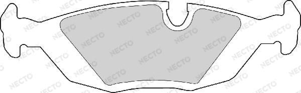 Necto FD6284A - Тормозные колодки, дисковые, комплект autosila-amz.com