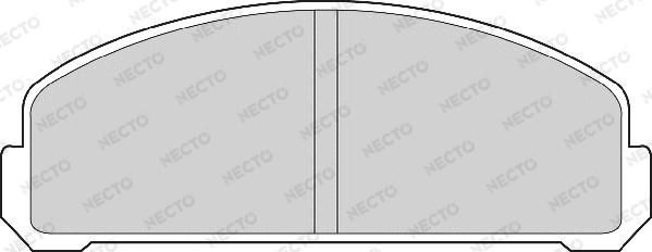 Necto FD6234A - Тормозные колодки, дисковые, комплект autosila-amz.com