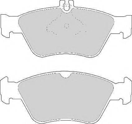 Eurobrake 5501223330 - Тормозные колодки, дисковые, комплект autosila-amz.com