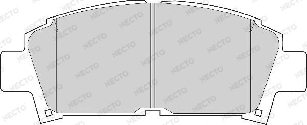 Necto FD6742A - Тормозные колодки, дисковые, комплект autosila-amz.com