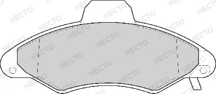 Necto FD6756A - Тормозные колодки, дисковые, комплект autosila-amz.com