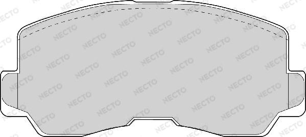 Necto FD6704A - Тормозные колодки, дисковые, комплект autosila-amz.com