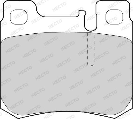 Necto FD6706A - Тормозные колодки, дисковые, комплект autosila-amz.com