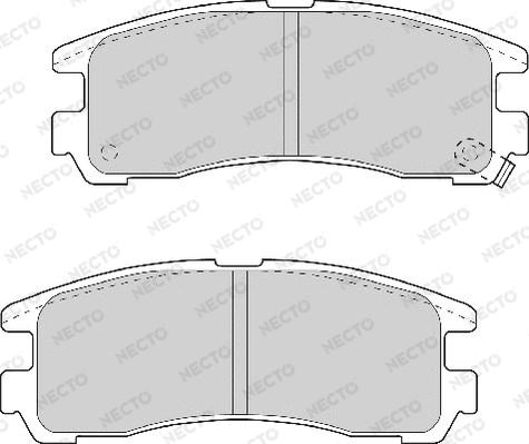 Necto FD6701A - Тормозные колодки, дисковые, комплект autosila-amz.com