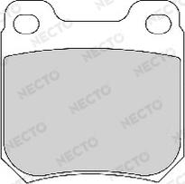 Necto FD6715A - Тормозные колодки, дисковые, комплект autosila-amz.com