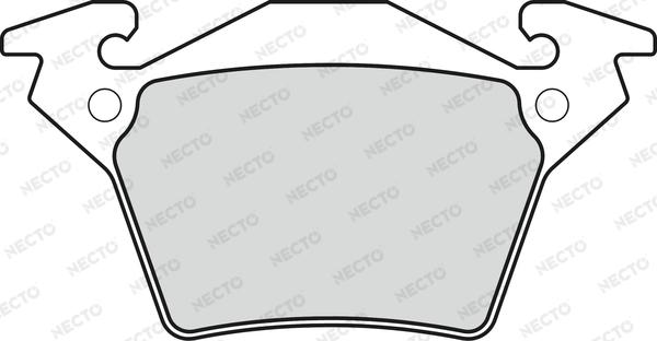 Necto FD6783A - Тормозные колодки, дисковые, комплект autosila-amz.com