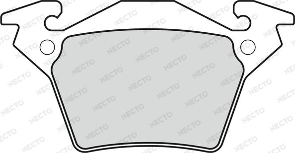 Necto FD6783V - Тормозные колодки, дисковые, комплект autosila-amz.com