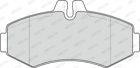 Necto FD6782V - Тормозные колодки, дисковые, комплект autosila-amz.com