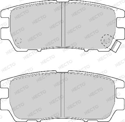 Necto FD6736A - Тормозные колодки, дисковые, комплект autosila-amz.com