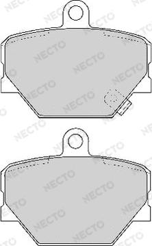 Necto FD6774A - Тормозные колодки, дисковые, комплект autosila-amz.com