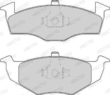 Necto FD6770A - Тормозные колодки, дисковые, комплект autosila-amz.com