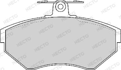 Necto FD6777A - Тормозные колодки, дисковые, комплект autosila-amz.com