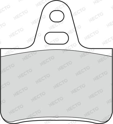 Necto FD130A - Тормозные колодки, дисковые, комплект autosila-amz.com