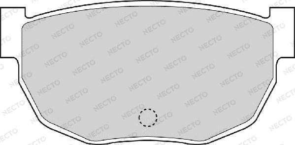 Necto FD898A - Тормозные колодки, дисковые, комплект autosila-amz.com