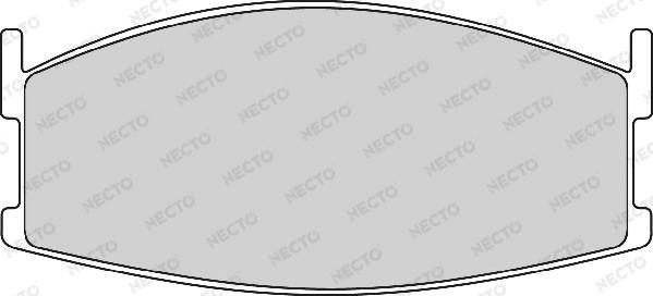 Necto FD844A - Тормозные колодки, дисковые, комплект autosila-amz.com