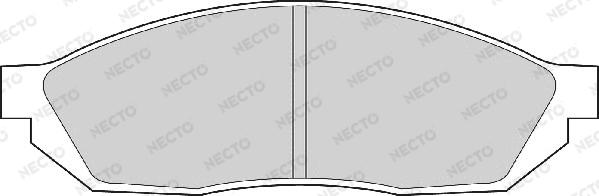 Necto FD854A - Тормозные колодки, дисковые, комплект autosila-amz.com